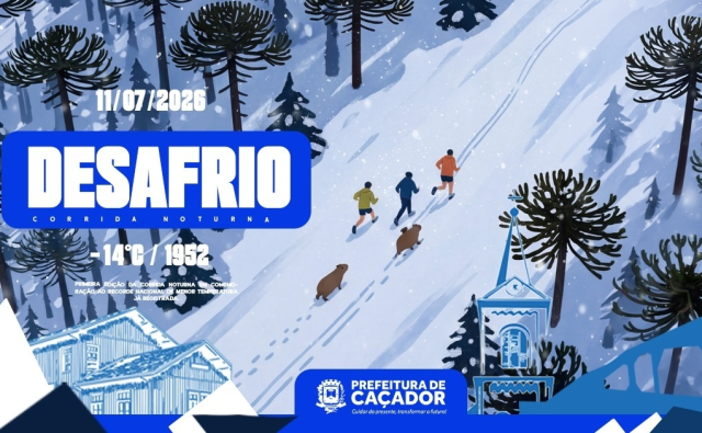 “Desafrio -14°” convida atletas a enfrentarem as baixas temperaturas de Caçador